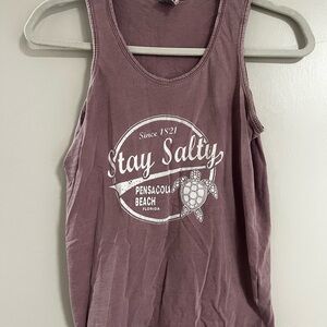 Stay Salty Women's Purple Tank Top